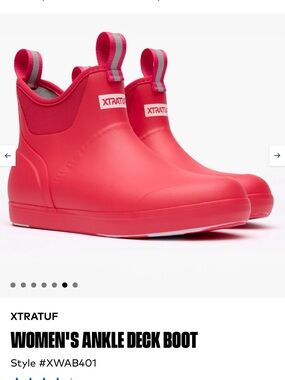 XTRATUF Women's Pink Ankle Deck Boot